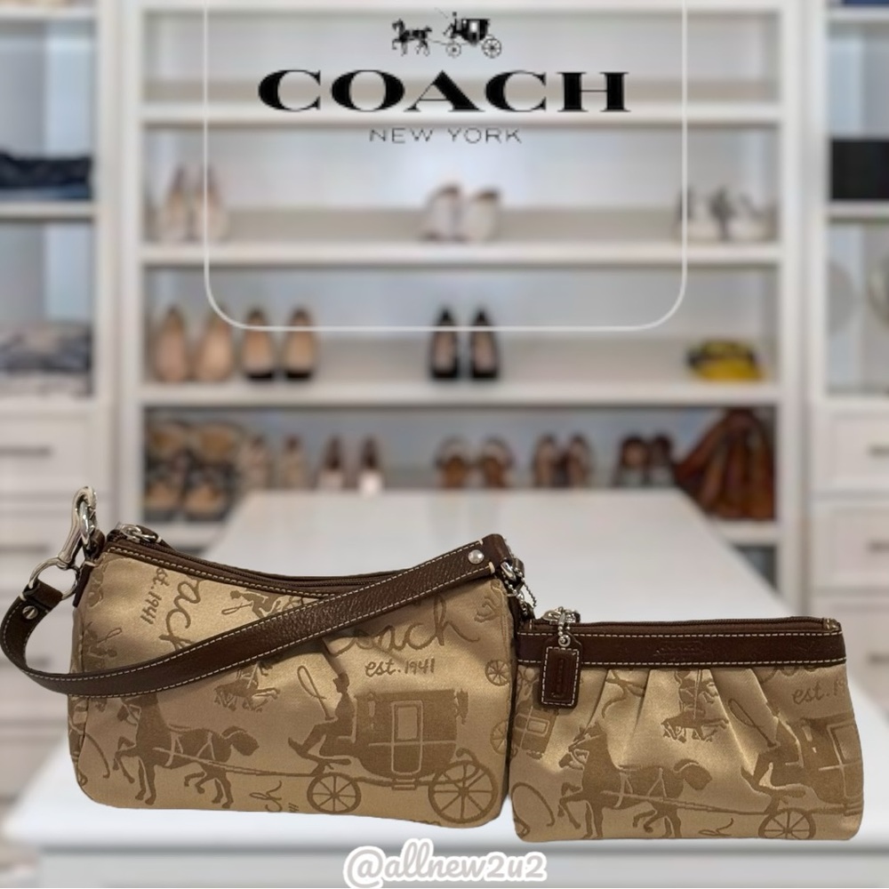 Coach 2 Pc. Set Mini Hobo w/ Matching Wristlet New without tags